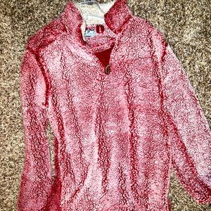Pink Sherpa Pullover